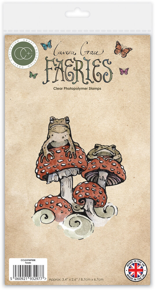 Craft Consortium Fairies A6 Clear Photopolymer Stamps Toads (CCLGSTMP008)