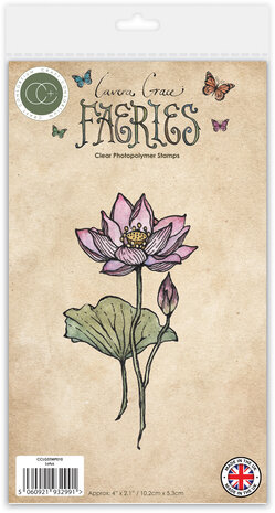 Craft Consortium Fairies A6 Clear Photopolymer Stamps Lotus (CCLGSTMP010)