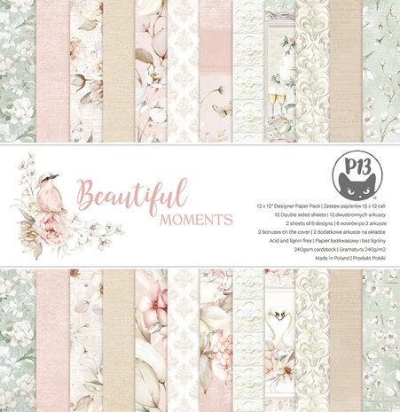 P13 Beautiful Moments 12x12 Inch Paper Pad (P13-BEA-08) P13 Beautiful Moments 12x12 Inch Paper Pad (P13-BEA-08)