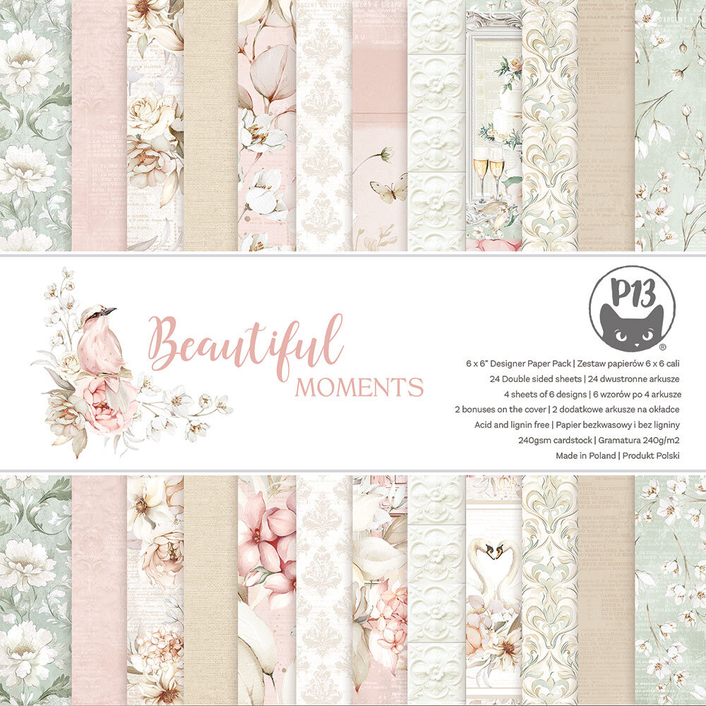 P13 Beautiful Moments 6x6 Inch Paper Pad (P13-BEA-09)
