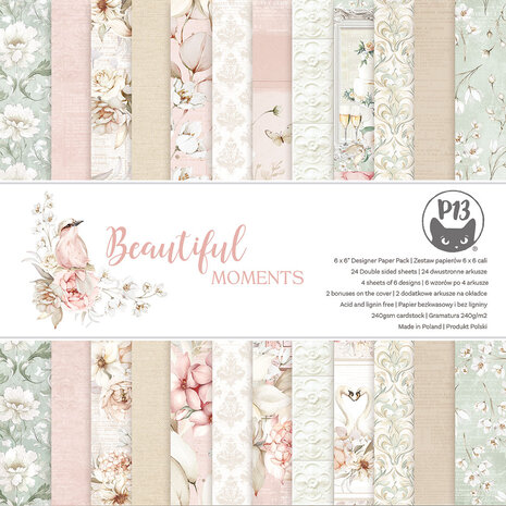 P13 Beautiful Moments 6x6 Inch Paper Pad (P13-BEA-09)