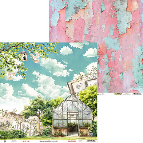 P13 Breathe and Bloom 12x12 Inch Paper Pad (P13-BLO-08) P13 Breathe and Bloom 12x12 Inch Paper Pad (P13-BLO-08)