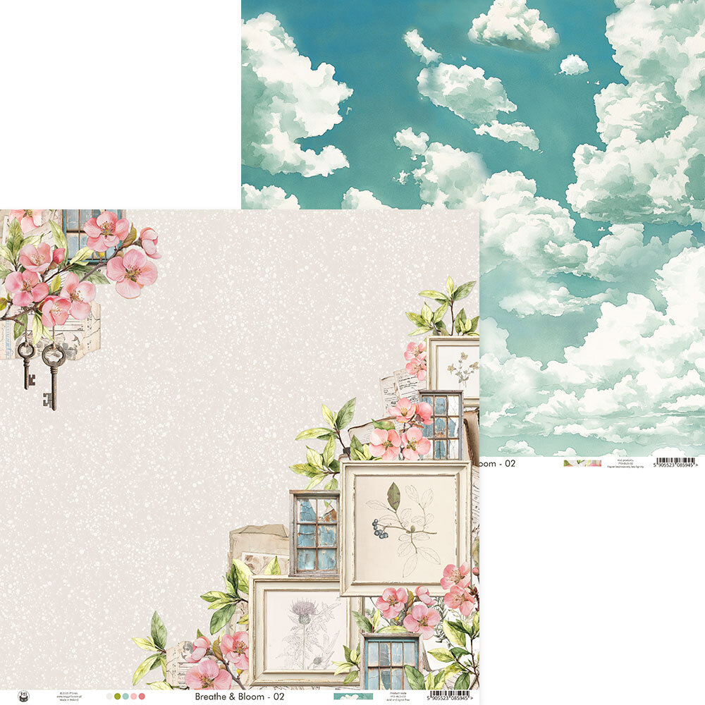 P13 Breathe and Bloom 12x12 Inch Paper Pad (P13-BLO-08) P13 Breathe and Bloom 12x12 Inch Paper Pad (P13-BLO-08)