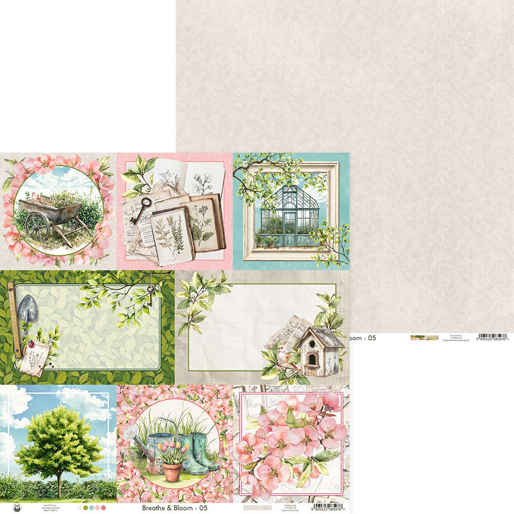 P13 Breathe and Bloom 12x12 Inch Paper Pad (P13-BLO-08) P13 Breathe and Bloom 12x12 Inch Paper Pad (P13-BLO-08)