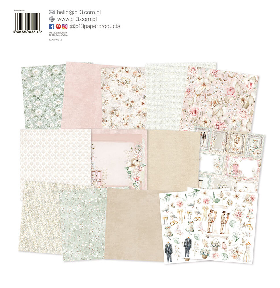 P13 Beautiful Moments 12x12 Inch Paper Pad (P13-BEA-08) P13 Beautiful Moments 12x12 Inch Paper Pad (P13-BEA-08)