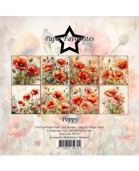 Paper Favourites Poppy 6x6 Inch Paper Pad (PF533)