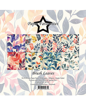 Paper Favourites Brush Leaves 12x12 Inch Paper Pad (PF732)