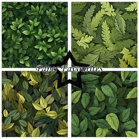 Paper Favourites Forest Leaves 12x12 Inch Paper Pad (PF733)