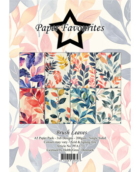 Paper Favourites Brush Leaves A5 Paper Pad (PFA173)