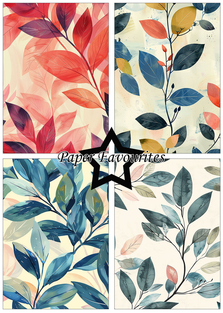 Paper Favourites Brush Leaves A5 Paper Pad (PFA173)