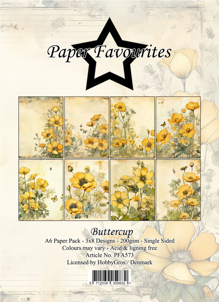Paper Favourites Buttercup A6 Paper Pad (PFA573)