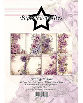 Paper Favourites Vintage Mauve A6 Paper Pad (PFA575)
