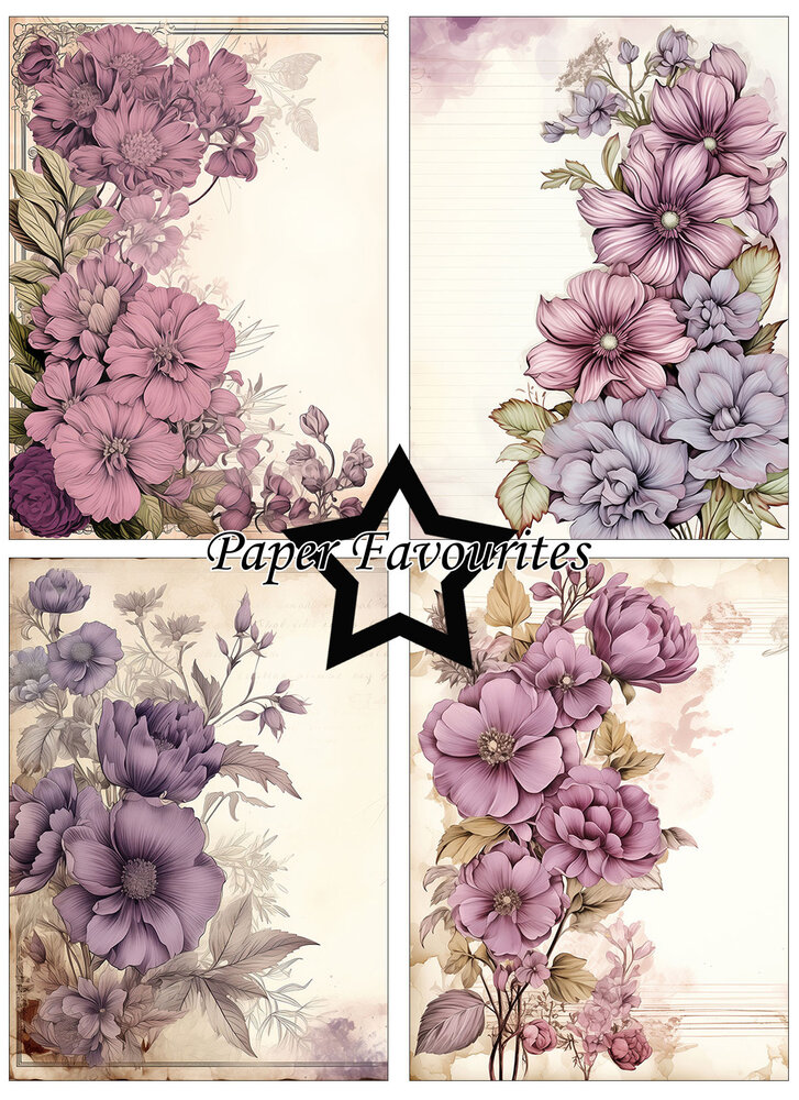 Paper Favourites Vintage Mauve A6 Paper Pad (PFA575)