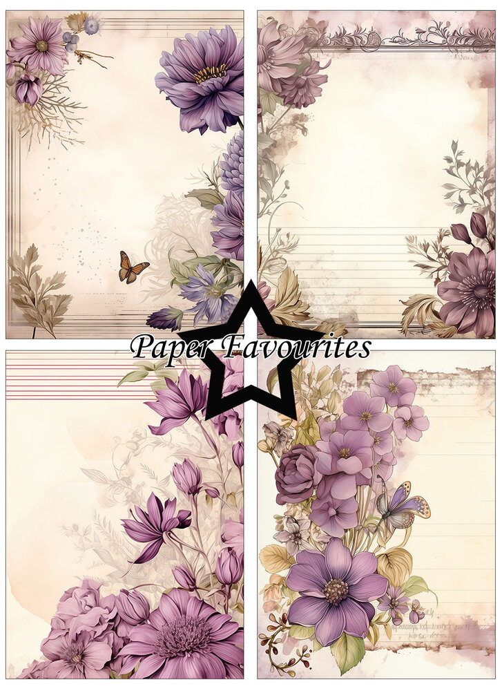 Paper Favourites Vintage Mauve A6 Paper Pad (PFA575)
