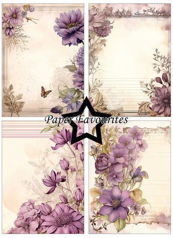 Paper Favourites Vintage Mauve A6 Paper Pad (PFA575)