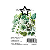 Paper Favourites Die-Cuts A7 Green Leaves #1 (27pcs) (PFD013)