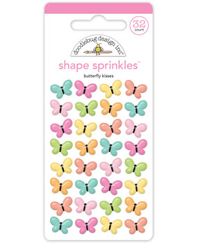 Doodlebug Design Butterfly Kisses Shape Sprinkles (8772)