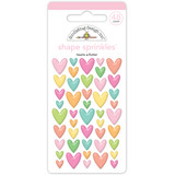 Doodlebug Design Butterfly Kisses Hearts A-Flutter Shape Sprinkles (8775)