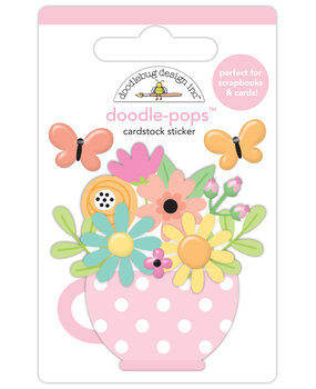 Doodlebug Design Butterfly Kisses Cup Of Cheer Doodle-Pops (8776)
