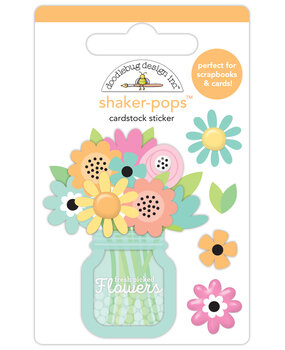 Doodlebug Design Butterfly Kisses Spring Bouquet Shaker-Pops (8779)