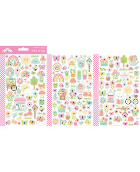 Doodlebug Design Butterfly Kisses Mini Icons Stickers (8786)