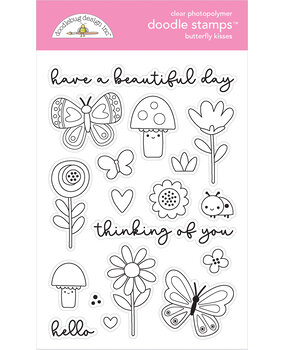 Doodlebug Design Butterfly Kisses Doodle Stamps (8796)