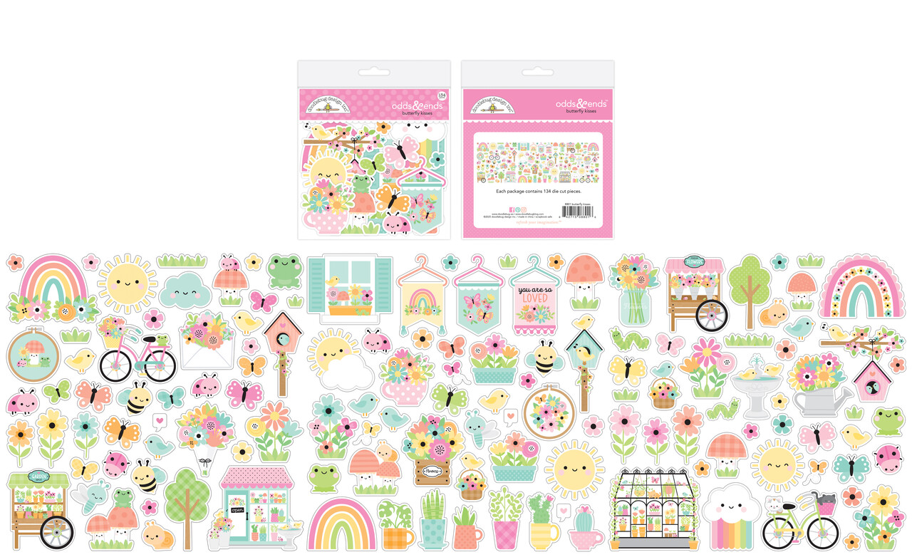 Doodlebug Design Butterfly Kisses Odds & Ends (8801)