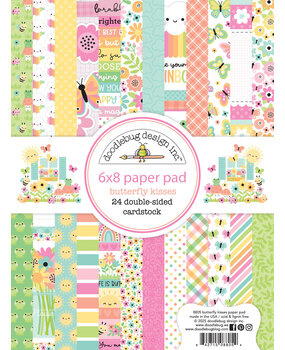 Doodlebug Design Butterfly Kisses 6x8 Inch Paper Pad (8805)