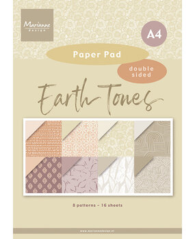 Marianne Design Earth Tones A4 Paper Pad (PK9204)