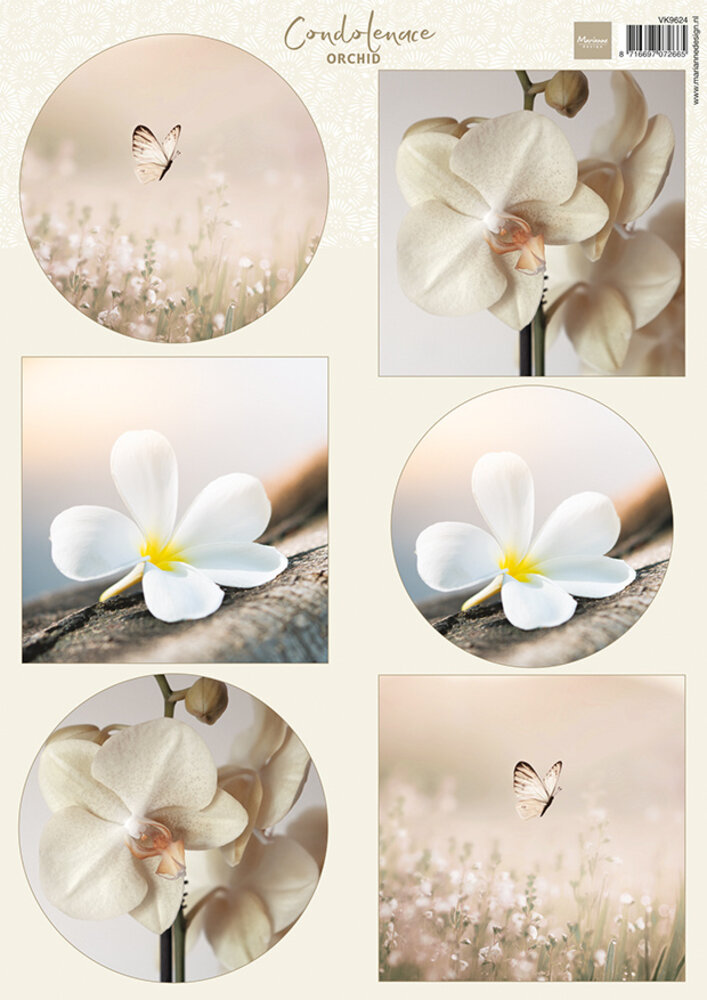 Marianne Design Decoupage Condoleance Orchid (VK9624)