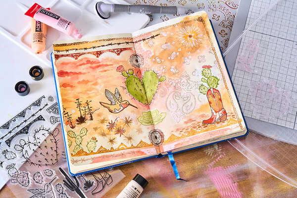 Sizzix Studio Clear Stamps w/Stencils by Vic Hollins Western (22+3pcs) (666854) Sizzix Studio Clear Stamps w/Stencils by Vic Hollins Western (22+3pcs) (666854)