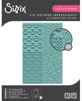 Sizzix 3D Textured Impressions by Catherine Pooler Posh Patterns (666828)