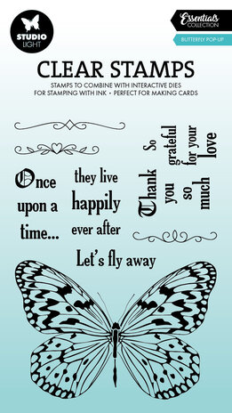 Studio Light Butterfly Pop-Up Essentials Clear Stamp (SL-ES-STAMP803) (DISCONTINUED)