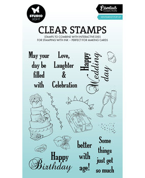 Studio Light Sentiment Pop-Up Essentials Clear Stamp (SL-ES-STAMP804) (DISCONTINUED)
