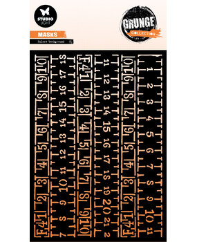 Studio Light Rulers Background Grunge Mask (SL-GR-MASK335) (DISCONTINUED)
