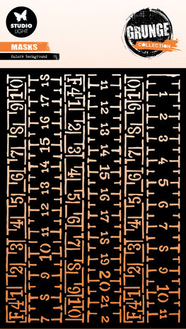 Studio Light Rulers Background Grunge Mask (SL-GR-MASK335) (DISCONTINUED)