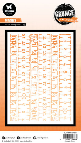 Studio Light Rulers Background Grunge Mask (SL-GR-MASK335) (DISCONTINUED)