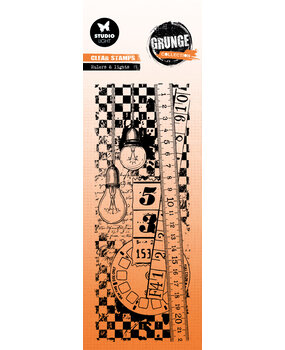 Studio Light Rulers & Lights Grunge Clear Stamp (SL-GR-STAMP822) (DISCONTINUED)
