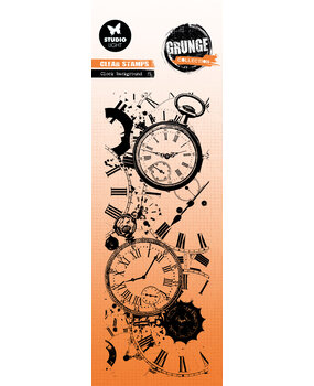 Studio Light Clock Background Grunge Clear Stamp (SL-GR-STAMP823) (DISCONTINUED)