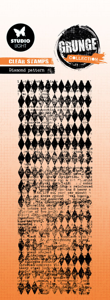 Studio Light Diamond Pattern Grunge Clear Stamp (SL-GR-STAMP825) (DISCONTINUED)