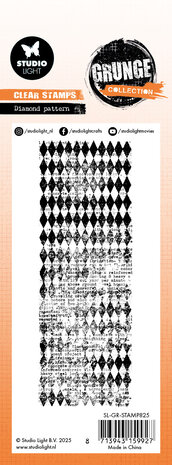 Studio Light Diamond Pattern Grunge Clear Stamp (SL-GR-STAMP825) (DISCONTINUED)