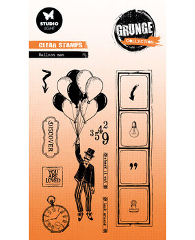 Studio Light Balloon Man Grunge Clear Stamp (SL-GR-STAMP827) (DISCONTINUED)