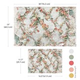 Re-Design with Prima Jardin Fleuri 19,5x30 Inch Double Delight Decoupage Fiber Paper Set (2pcs) (676407)