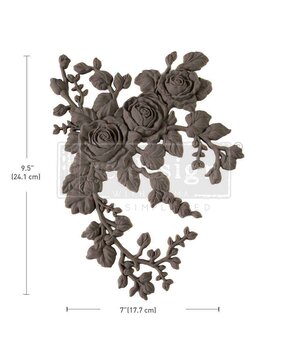 Re-Design with Prima Velvet Cascade Left 9,5x7 Inch Decor Poly (678661)