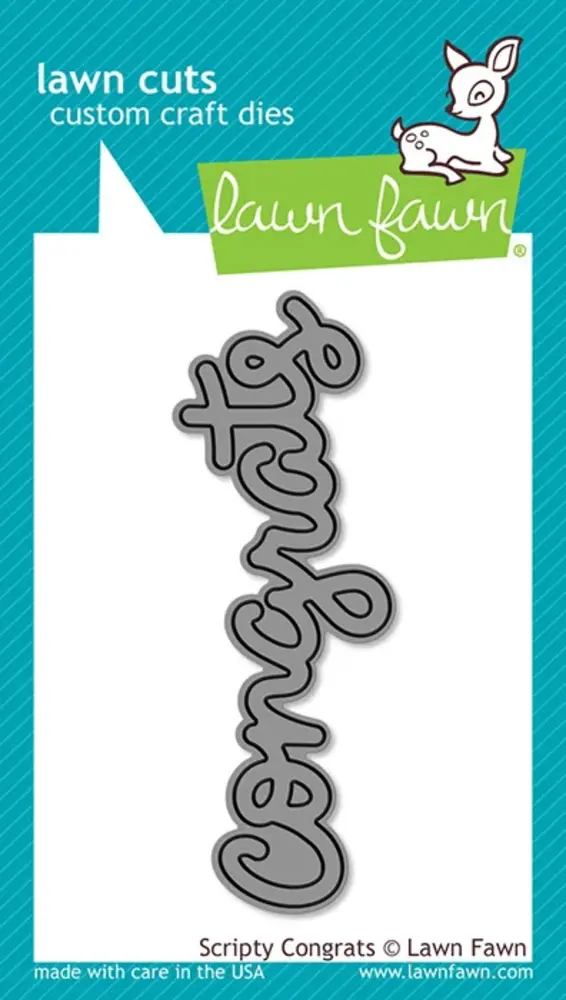 Lawn Fawn Scripty Congrats Lawn Cuts Dies (LF0911) Lawn Fawn Scripty Congrats Lawn Cuts Dies (LF0911)