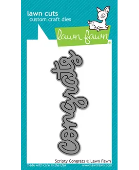 Lawn Fawn Scripty Congrats Lawn Cuts Dies (LF0911)