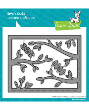 Lawn Fawn Tree Branches Backdrop Landscape Lawn Cuts Dies (LF3733)