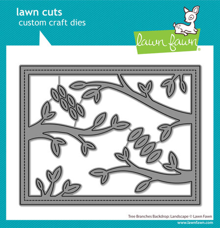 Lawn Fawn Tree Branches Backdrop Landscape Lawn Cuts Dies (LF3733)