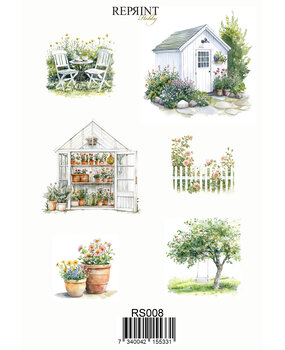 Reprint Garden 10x20cm Stickers (RS008) Reprint Garden 10x20cm Stickers (RS008)