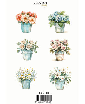 Reprint Flowers 10x20cm Stickers (RS010) Reprint Flowers 10x20cm Stickers (RS010)